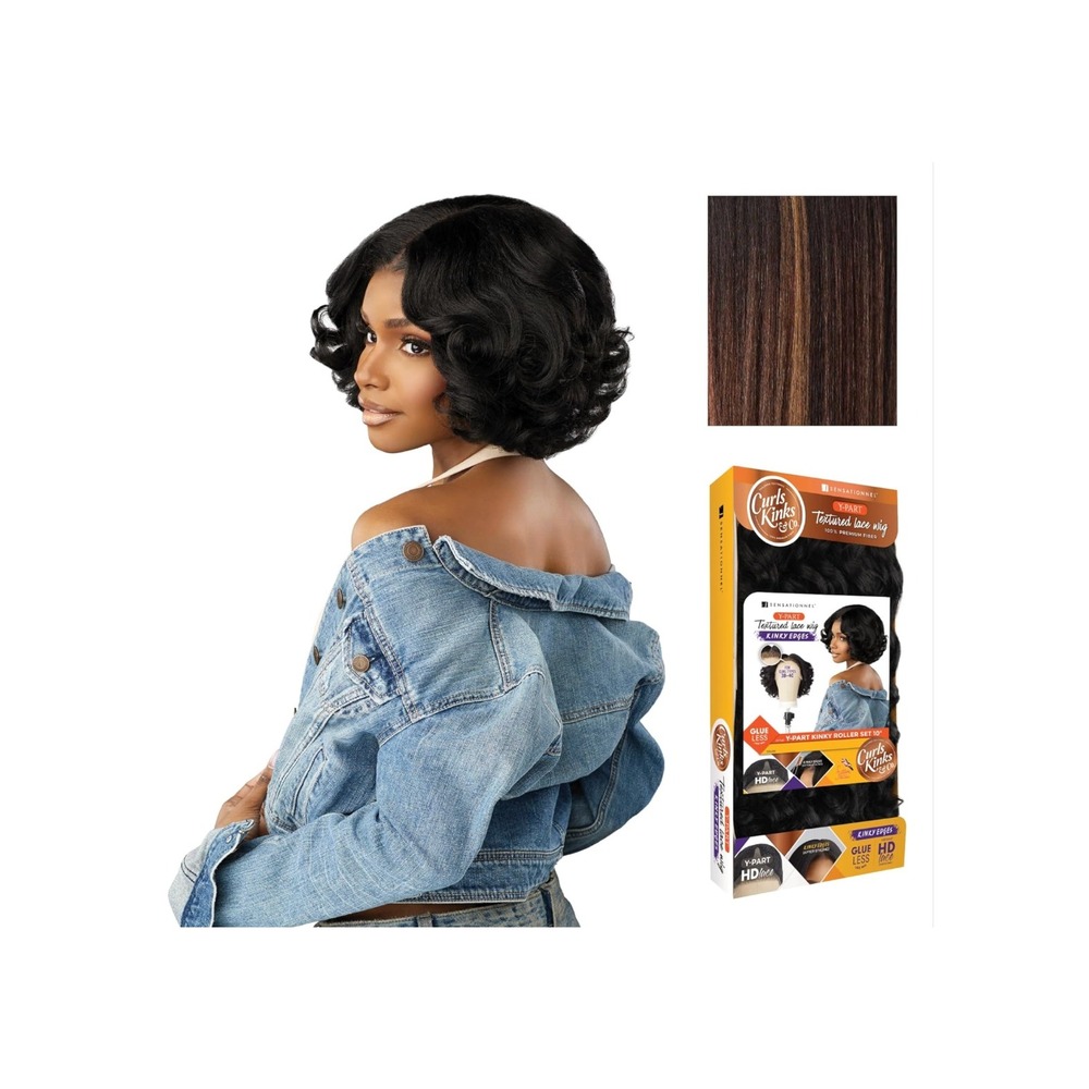 Sensationnel‎ Curls Kinks & Co Kinky Roller Set 10" Y-Part BALAYAGECHOCOLATE Wig